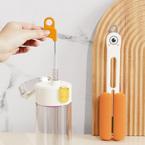 Cup brush four-in-one cup cleaning artifact long handle multifunctional cleaning sponge cup washing brush cup cover gap brush