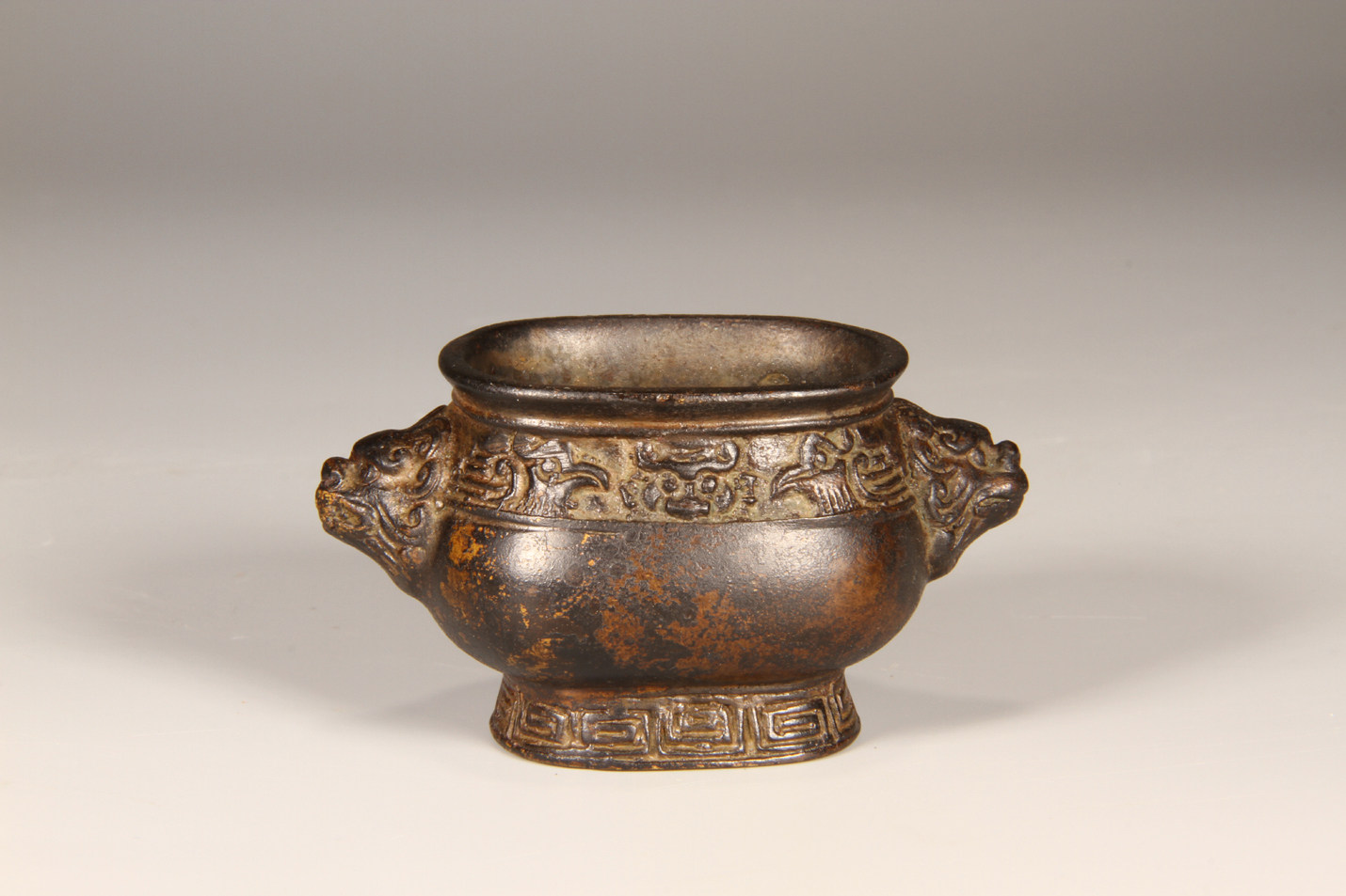 古銅器 秘藏 清・代熏香爐 天祿神獸 招財祥瑞 風水置物】 中國