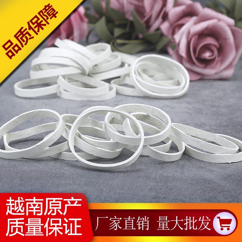 Rubber band Batch Hair Add Coarse Gluten High Elastic Yellow Flat Leather Fascia Hair Accessories Durable Rubber Ring