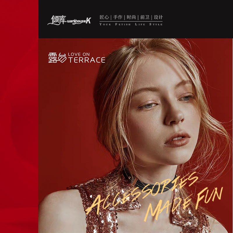 WK - dip series of two - sided collar necklace ) Terrace Leather gold - plated fun accessories trend wearing