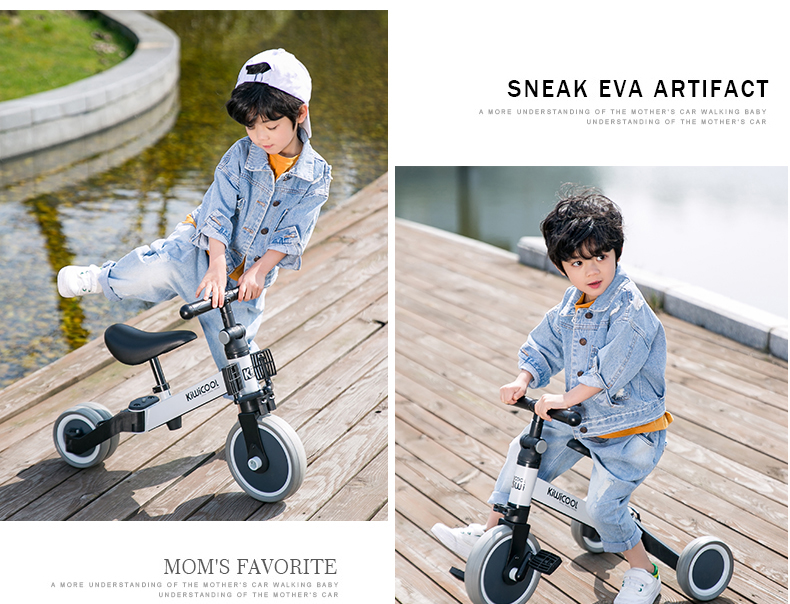 xe cân bằng cho bé Xe đạp ba bánh trẻ em kiwicool của trẻ em 1-3 tuổi - Smart Scooter xe thăng bằng strider sport
