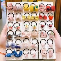 Childrens cute cartoon hair rope girl does not hurt hair tie hair ring headwear little girl simple elastic rubber band