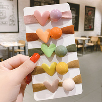 Net Red simple not hurt hair tie hair accessories Lady cute love broadband rubber band headstring sweet Hairband