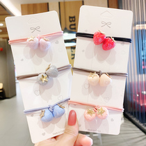 Children cute stars Strawberry Hairband headdress little girl does not hurt hair rubber band hair rope girl head rope hair accessories