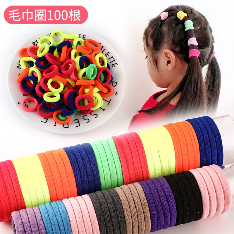 Korean simple hair ring leather band hair ornaments Little girl Sen female department rubber band personality tie hair ornaments Adult hair ring