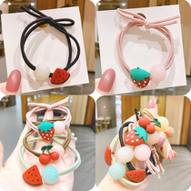 Adult head rope bracelet dual-purpose Hairband Net red cute simple head rubber band girl does not hurt hair tie hair pony tail headwear
