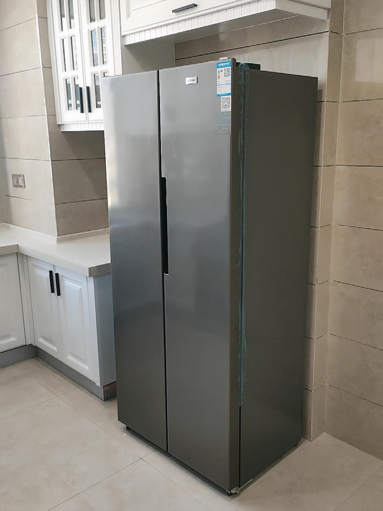 Chigo Side-By-Side Refrigerator 406L Double-Door Large Capacity Air-Cooled Official Household Genuine First-Class Energy Efficiency Refrigerator