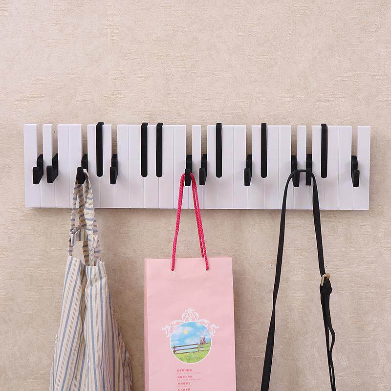 Entrance Door Hanger Minimalist Kitchen Notes Piano Keyboard Hooks Load-bearing Cloister Hood Hook Wall Wall Hanging