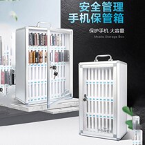 Mobile Phone Safety-deposit Box Storage Cabinet Transparent With Lock Wall-mounted Wall School Classroom Student Staff Accommodating Box Small Safe Deposit Box
