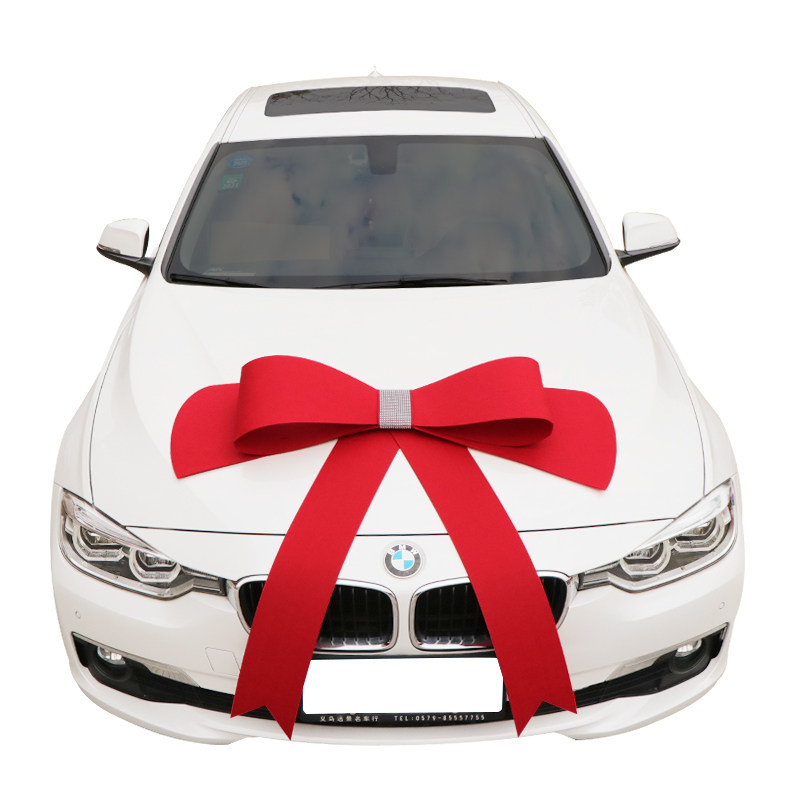 Automobile 4S shop new car delivery ceremony big red flower showroom car show layout decoration bowknot gift pull flower - Taobao