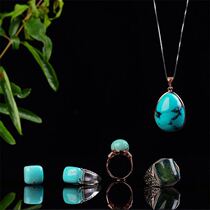 Hubei original mine turquoise pendant bracelet three-way Buddha head single circle beads Diamond Star Moon Bodhi accessories
