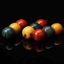 Fidelity Alashan old round beads Traffic light Jade Agate top beads Waist beads Three-way back Cloud star Moon diamond accessories