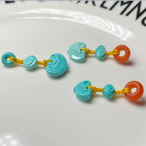 Природная руда, бирюзовые оригинальные бусины, счеты для обучения математике, подвеска, мобильный телефон, резной аксессуар, DIY