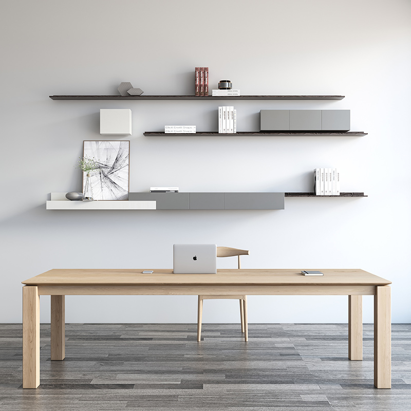Nordic Solid Wood Dining Table Simple Modern Conference Table Long Table Ash Wood Office Desk Designer Workbench Negotiation Table Nordic Solid Wood Dining Table Simple Modern Conference Table Long Table Ash Wood Office Desk Designer Workbench Negotiation Table