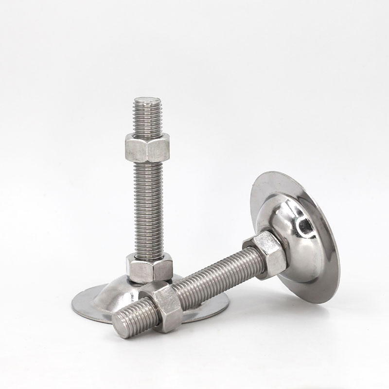304 stainless steel foot cup fixed adjustable foot screw m16 flat bottom mechanical anti-rust support foot does not rust