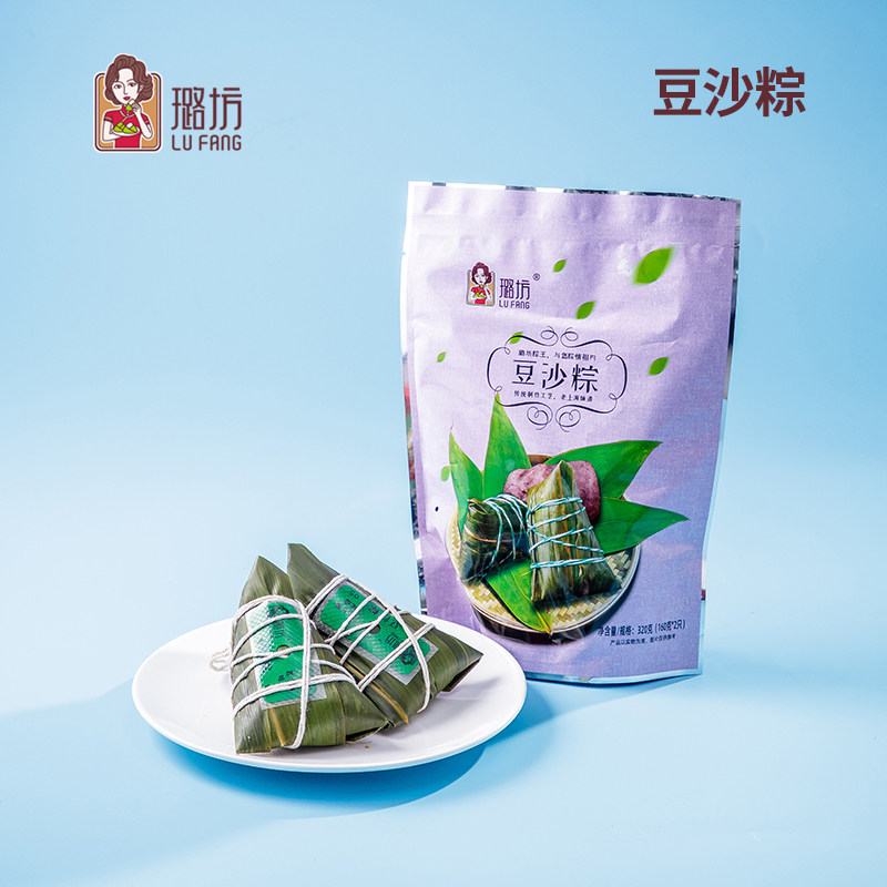 Shanghai Lufang Glutinous Rice Cake Traditional Handmade Glutinous Rice Bean Paste Glutinous Rice Cake 320g*2 Bags