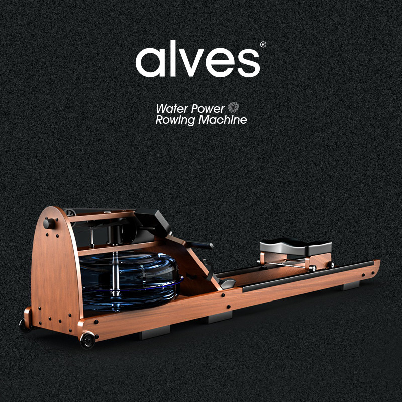 American alves water resistance rowing machine Household silent house of cards Indoor rowing machine Aerobic exercise fitness equipment
