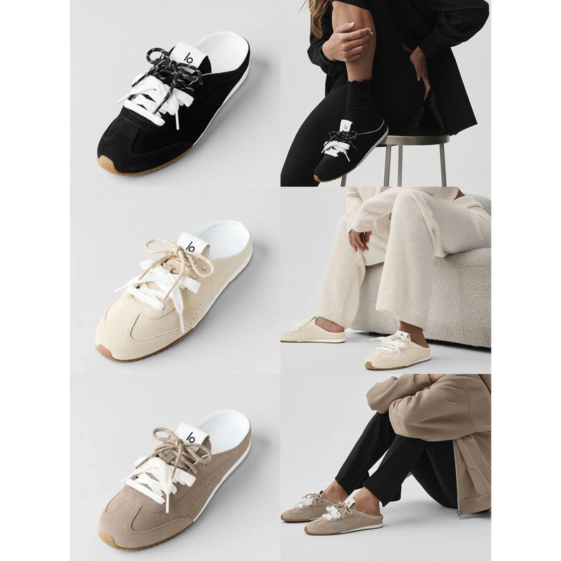 Correct Version ~ Jisoo Kim Ji-Soo's Same Style Slip-On Half-Slipper Shoes for Women, Couple's Sports Casual Shoes