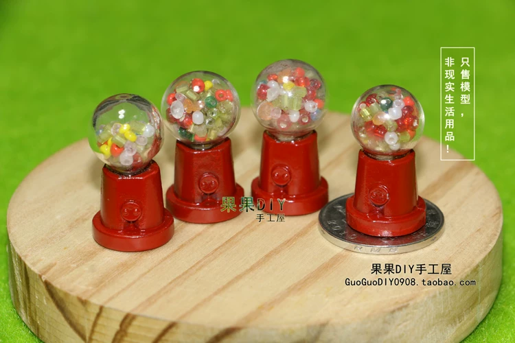 Guoguo DIY товары сладости магазин сцена 12 очков OB11 кукла [металлическая модель супер мини маленькая конфетная машина]