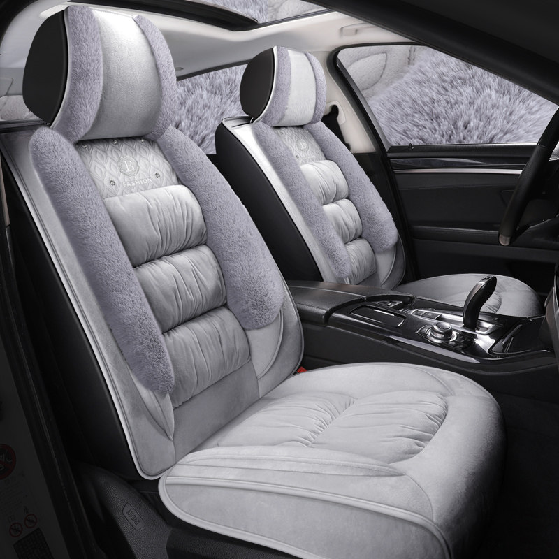 Fuchs JettaVS7VS5VA3TiguanL Lavida Santana new plush car seat cushion winter warm all-inclusive