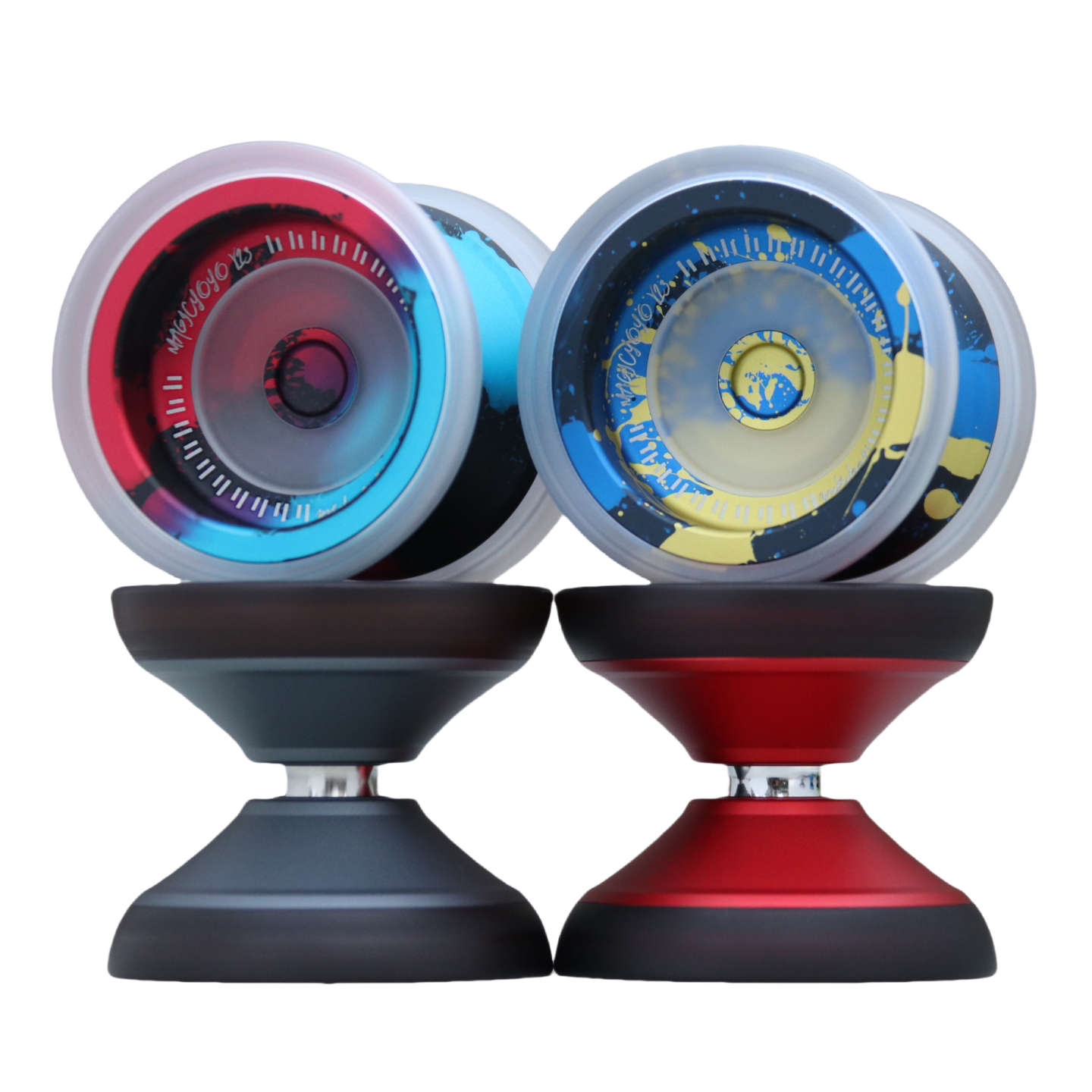 Yo-yo V13 трехструктурный ПК с наружным кольцом на верхнем пальце, ДНК для соревнований на призрачной руке, профессиональный конкурс fancy yo-yo 1A