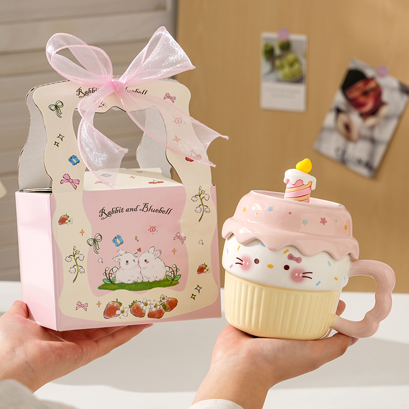 Mug for Women, Ceramic with Lid, High Aesthetic Value, Couple's Home Office Drinking Cup, Particularly Beautiful, Birthday Gift Mug for Women, Ceramic with Lid, High Aesthetic Value, Couple's Home Office Drinking Cup, Particularly Beautiful, Birthday Gift