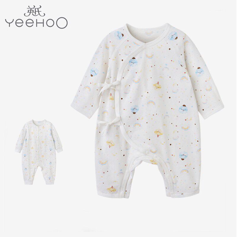 Yingzi's newborn infant one-piece clothes male and female baby pure cotton underwear climbing 10094113 10094117-Taobao