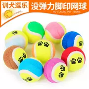 [3 Pack] Pet dog play Footprint tennis 6.2cm Cat dog ball cắn đồ chơi huấn luyện chó ném vật tư - Mèo / Chó Đồ chơi