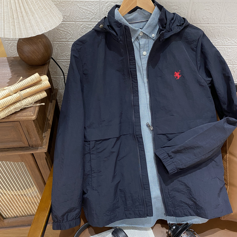 Paul Peter Ntda73000 Men's Spring Casual Jacket with Detachable Hood, Structured and Stylish