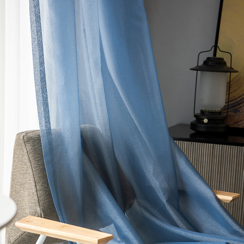 French-Style Partition Curtain, Semi-Blackout Curtain, 2022 New Model from Shaoxing, Zhejiang, for Living Room, Balcony, and Bay Window Sheer Curtain