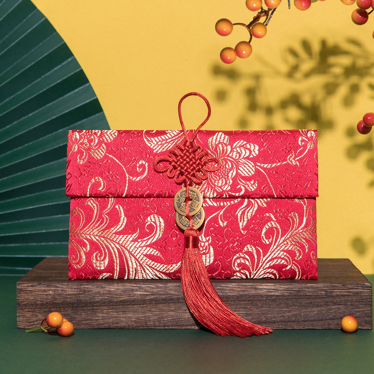 Red Envelopes Full Moon Meet Face Gift RMBten thousand Cloth Art Embroidered Red Packet Bag Wedding Creative Personality Courtesy Gold Li Is A Red Envelope-Taobao