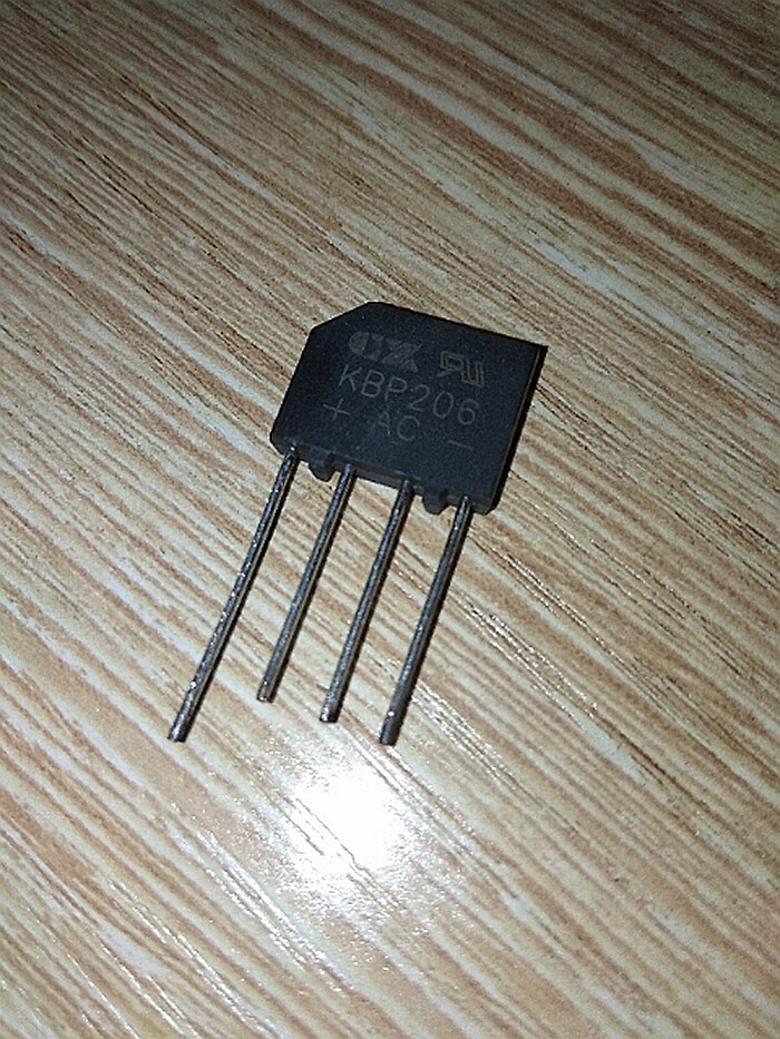 Rectifier Bridge Reach KBP 206 Rectifier Bridge 2A 600V Flat Bridge Copper Feet New Original
