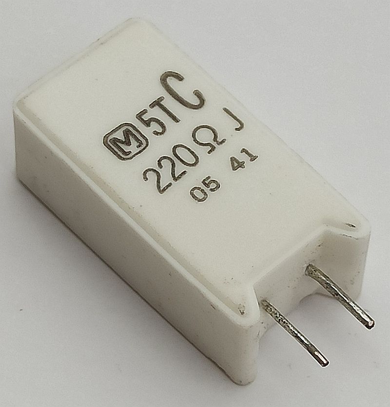 Original imported Panasonic cement resistance 5W 220 € 133 ° short copper foot sufficient power cement power