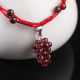 ທໍາມະຊາດ garnet anklet ເຊືອກສີແດງແມ່ຍິງປີສັດງ່າຍດາຍແລະ sexy ແບບເກົາຫຼີສ່ວນບຸກຄົນອອກແບບວັດຖຸບູຮານ woven anklet