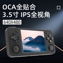 Ambernick RG35XX H horizontal version new open source handheld game console projection screen TV retro portable arcade