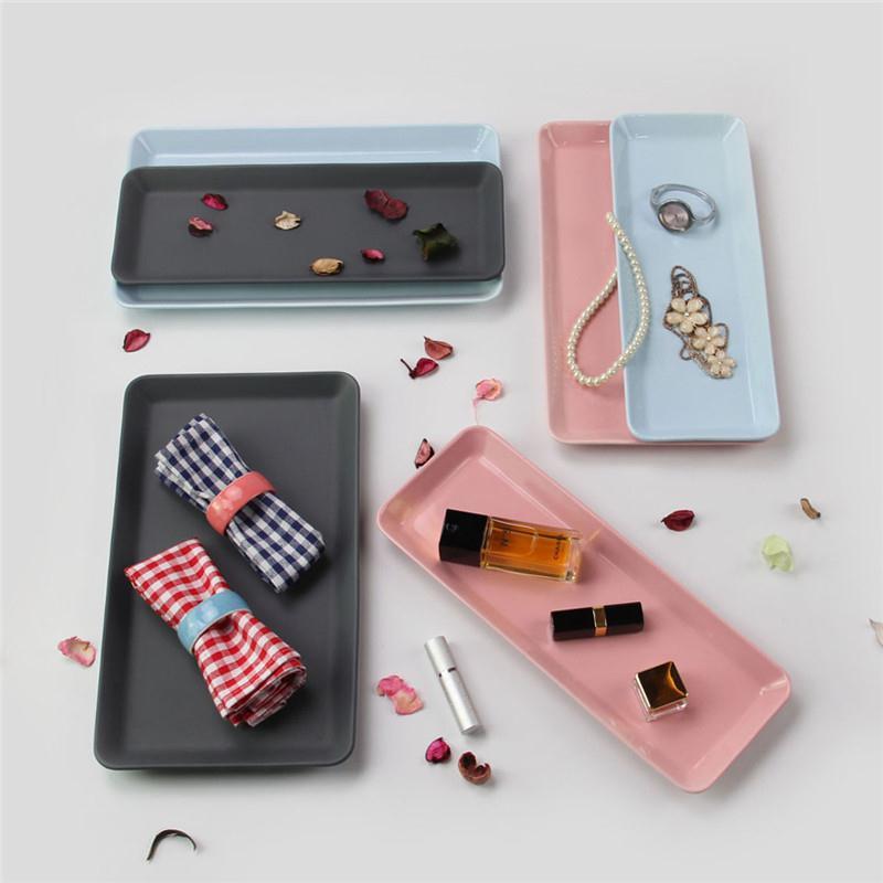 Pure white entrusted disc Rectangular Ceramic Plate Creativity About Creative Dinner Plate Cutlery Sushi Plate Fish Dishes