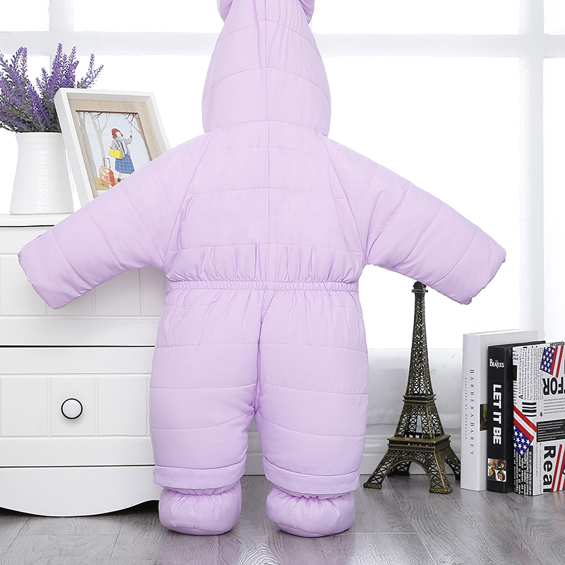 Quần áo sơ sinh cotton cho bé những chiếc áo khoác dày cho bé mùa đông ra ngoài để mặc quần áo độn bông bodysuit cho bé