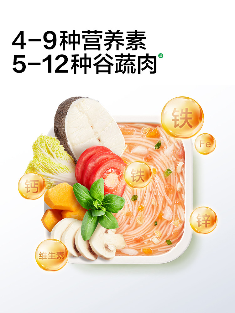 Baby Is Craving for Instant Noodles and Porridge, 8-Month-Old Rice Noodles, Infant Noodles, Nutritious Ready-To-Eat Complementary Food, Porridge Meal, Portable for Outings