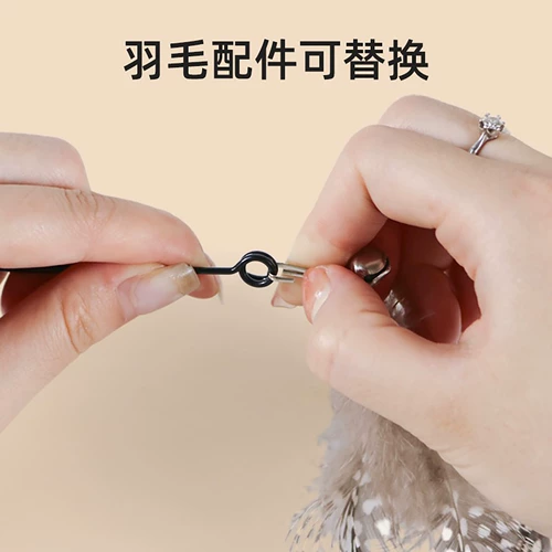 Продажи -Уровень дразнящий кошачьи палочки кошачьи перья с колокольчиками могут заменить головные стальные проволоки с длинными штоками.