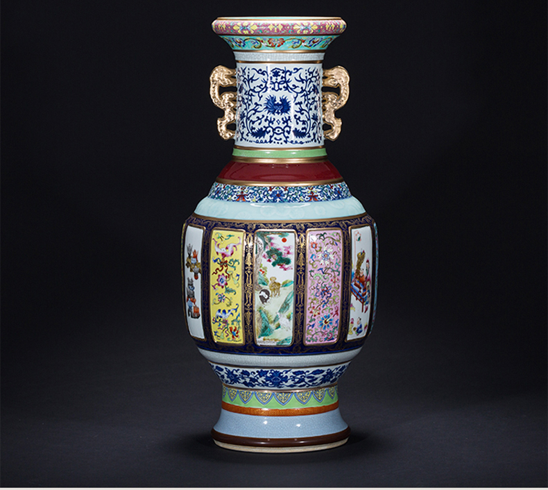 Jia lage imitation the qing qianlong famile - rose porcelain of jingdezhen ceramics mother home decor collection of large vase furnishing articles