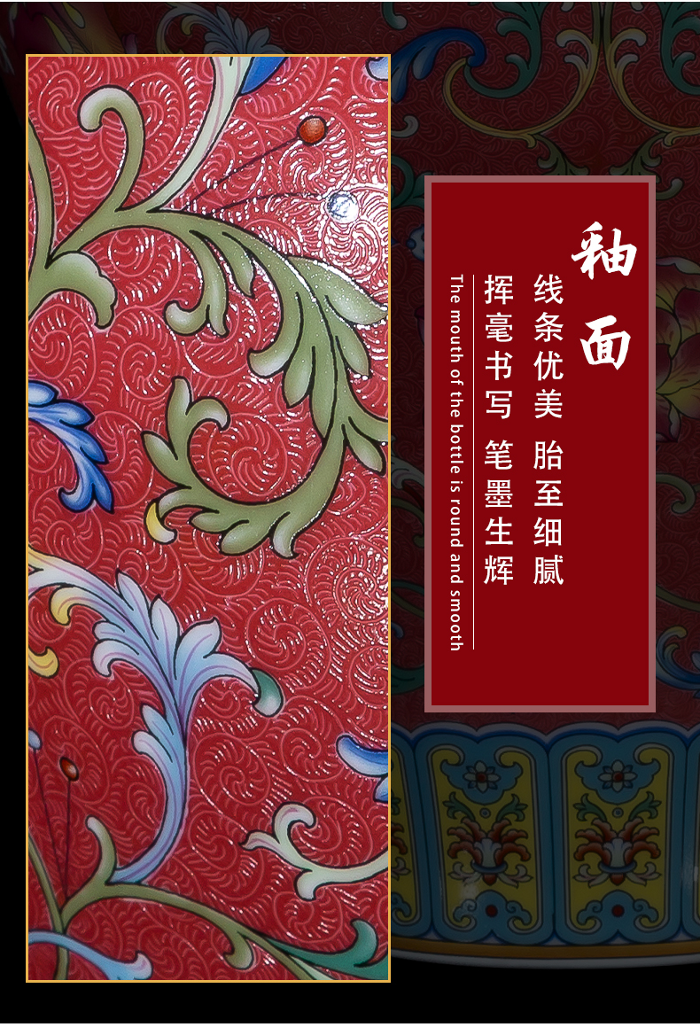 Jia lage jingdezhen YangShiQi master the qing qianlong palace ceramics vase and name purple lotus design grain mei bottle