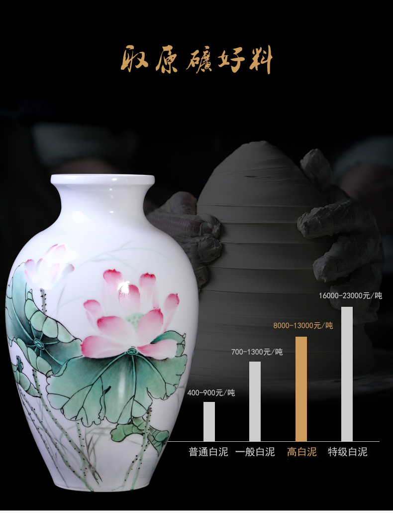 Jia lage jingdezhen ceramic vase sitting room place high - grade ceramic checking antique Chinese I and contracted to restore ancient ways