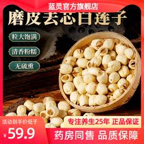 Blue Ling white lotus seeds 350g grinding skin heart dry goods to the core Lotus specialty non-core lotus lily white fungus lotus seed soup