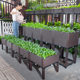 Family balcony gardening artifact vegetable special box planting box roof frame rectangular plastic flower pot extra large clearance