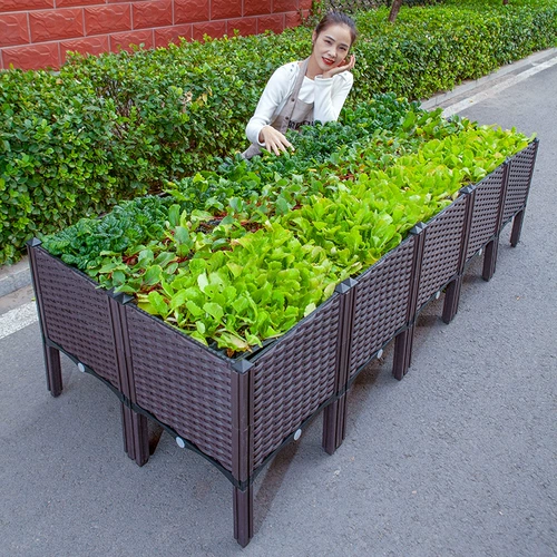 Семейный балкон, артефакт для выращивания овощей, специальный ящик для овощей, ящик для посадки, багажник на крышу, прямоугольный пластиковый цветочный горшок, очень большой ящик для цветов
