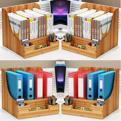 Desk Desk shelf Folder storage box Office desktop finishing rack Student dormitory artifact