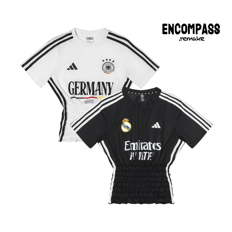 Adidas Remake Jerseyfit Four-Star German Ruched Waist Sports T-Shirt for Women Encompass Adidas Remake Jerseyfit Four-Star German Ruched Waist Sports T-Shirt for Women Encompass