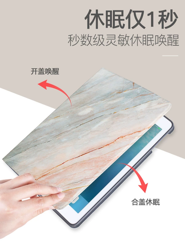 Apple ipad2018 mới bảo vệ tay áo khe cắm bút 9,7 inch Bút giữ bút silicon 2017 phiên bản của máy tính bảng chống rơi vỏ ipaid6th với khe cắm bút sạc vỏ từ tính - Phụ kiện máy tính bảng ốp ipad mini 5