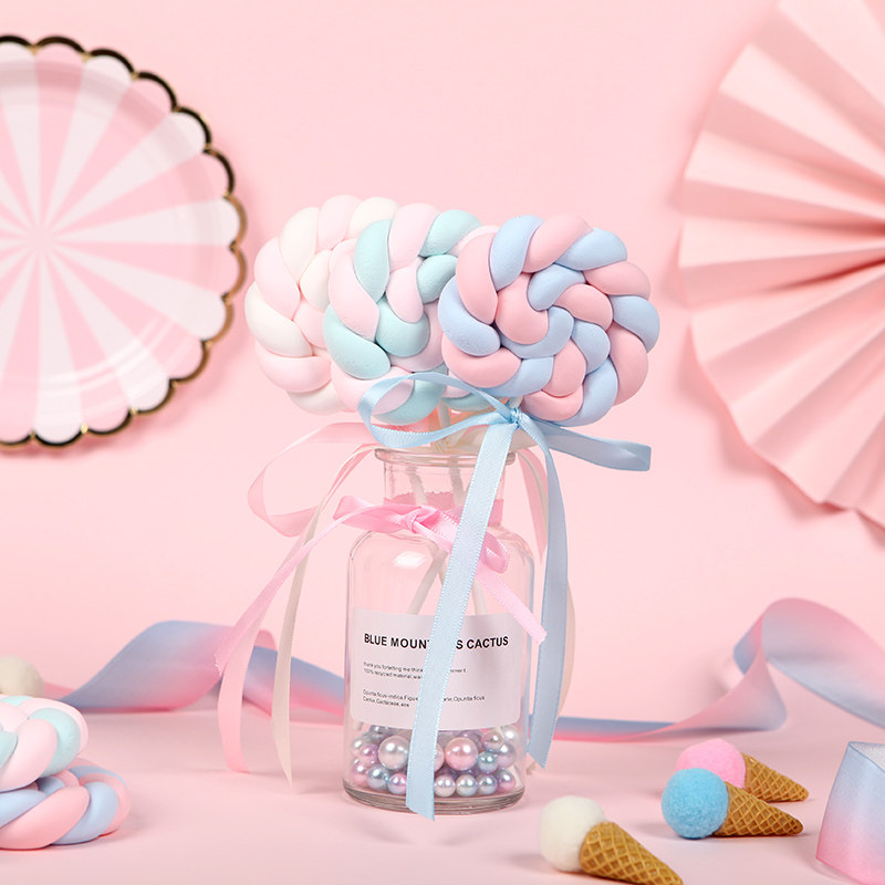 Dear love of the same lollipop cotton sweet and fresh girl photography props ornaments model simulation dessert decoration flowers decoration Children's photo props