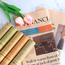 Taobao creative ins wind retro do old English newspaper photo props ornaments jewelry cowhide shooting background paper